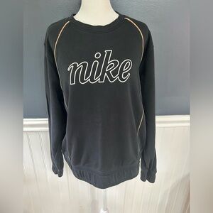 Nike Black Sweatshirt Classic Crewneck Design